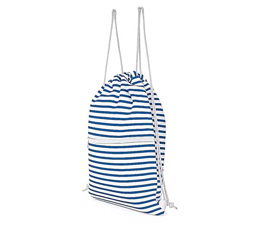 Image of Lify Drawstring Backpack Water Resistant String Bag Sports Sackpack Gym Sack with Side Pocket for Men Women - 1Piece