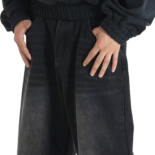 Black Baggy Jeans Men Wide Leg Jeans Men Men's Casual Pants Men's Baggy Hip Hop Long Trousers Streetwear3