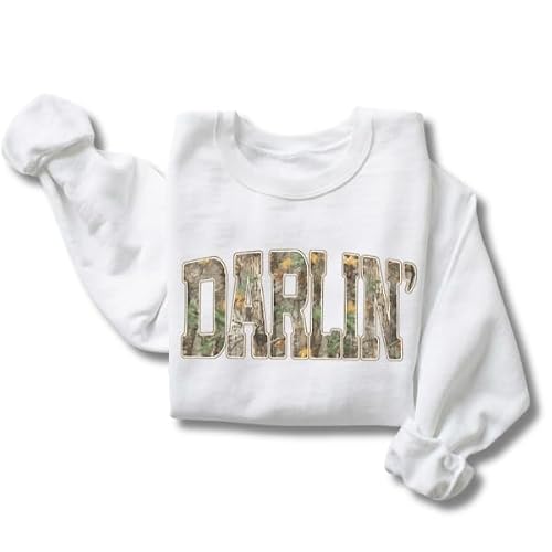 FITIN Unisex Darlin’ Camo Sweatshirt for Women – Western Country