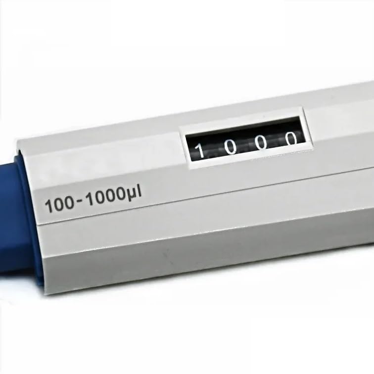 Single Channel Manual Adjustable TopPette Pipette 2-10ml Pipettor Pipet 0.1-2.5ul/0.5-10ul/20-200ul/100-1000ul Come with Tips(20-200 ul)