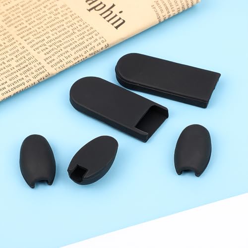 Image of 5PCS Saxophone Rubber Thumb Rest and Palm Key Risers, Black Silicone Finger Protector for Alto Tenor Soprano Sax Accessories