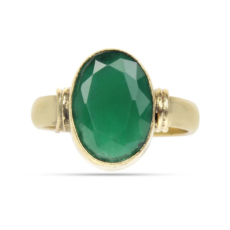10.25 Ratti Panna Original Emerald 9.22 Carat Stone Ring For Men And Women With Lab Certified-picture-43