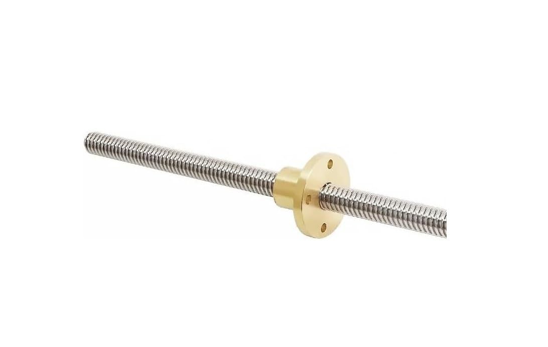Tornillo de paso helicoidal T12 de acero inoxidable 304 for impresoras y automatización(250mm)