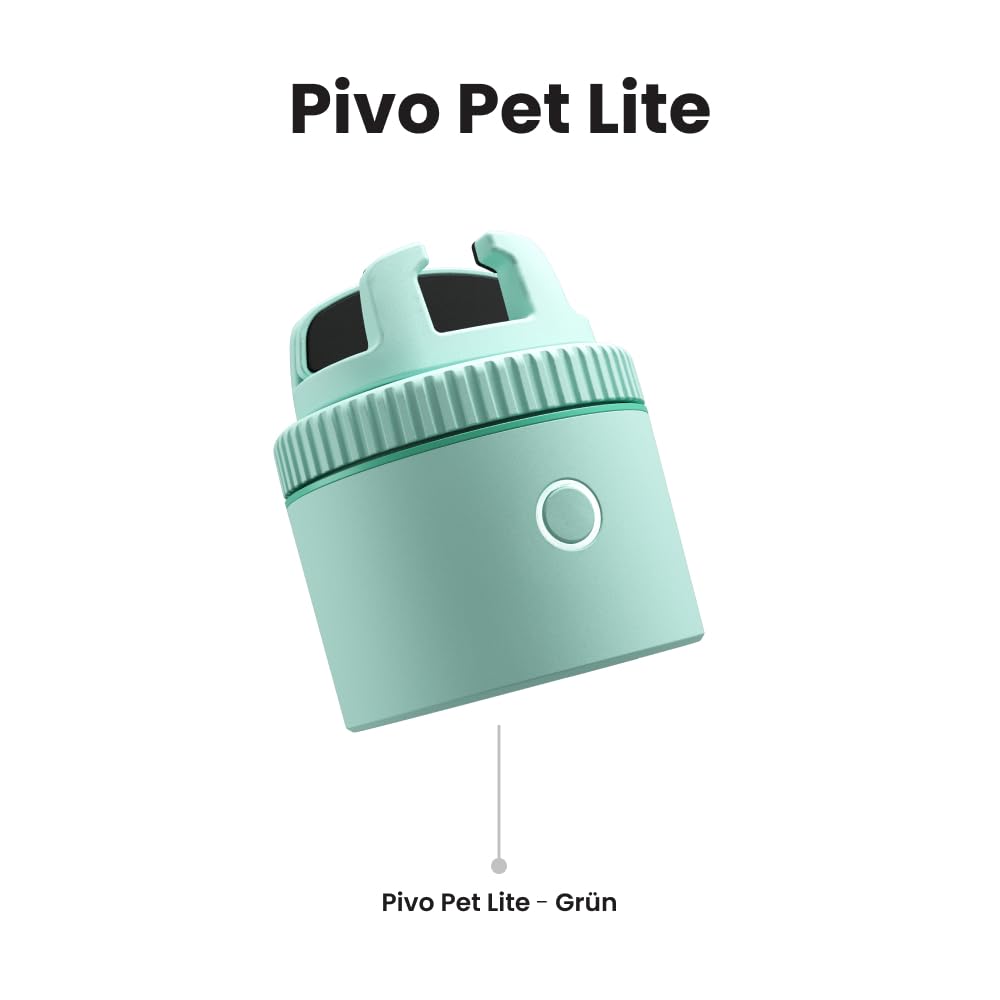 Pivo Pod Lite und Smartphone-Halterung mit automatischem Sensor zur Verfolgung von Bewegungen zum Erstellen von Inhalten Freisprechfunktion 360° Drehung Videoaufnahme Mobiler Ständer - Grün