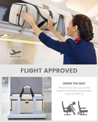 Foto de LOVEVOOK Bolsa de viaje para mujer, bolsas de viaje para mujer, bolsas de lona de mano para aviones, bolsa de noche con bolsa de artículos de tocador, bolsa de hospital para trabajo de parto y parto (imagen 7)