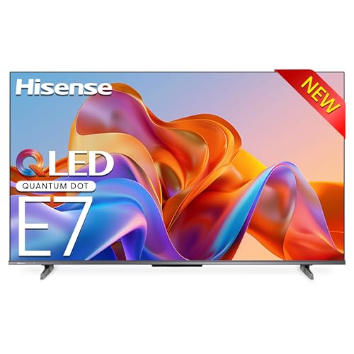Image of Hisense 55 inch QLED Smart TV E7N-Quantum Dot Colour, AI Picture, Dolby Vision, Dolby Atmos, Share to TV, Voice Control, Filmmaker Mode, Youtube, Netflix, Disney+ and Shahid, 55E7N (2024 UAE Version)
