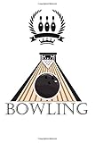 Notebook BOWLING: Bowling Score Book | 120 Score Sheets 1-6 player | NotePad for Bowlers | Game Record Keeper Notebook | Gift for Bowlers & Bowling Coachs (6x9)