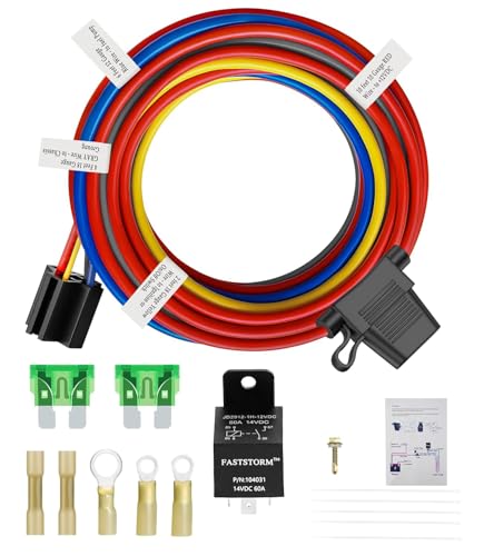 Electric Fuel Pump Relay Kit 12V Waterproof Bypass