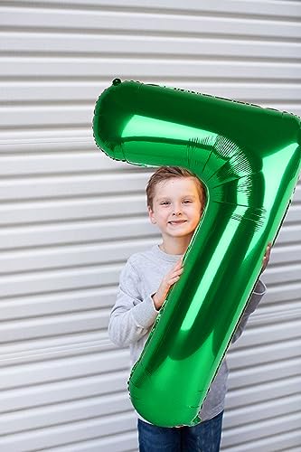 Image of 4 Balloon Numbers Birthday Decorations, 40In Green Balloons for Men Women | Eye-catching Appearance, Perfect Decorative Centerpieces, Convenient Self-sealing Structure, Widely for Various Occasions