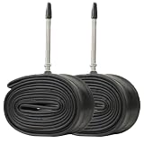 2PCS Road Bike Inner Tube 700x23-25c & 700x28-32c, 80mm Valve Butyl Rubber Inner Tubes for Road & Gravel Bikes (FV 80mm, 700x28/32c-FV80mm)