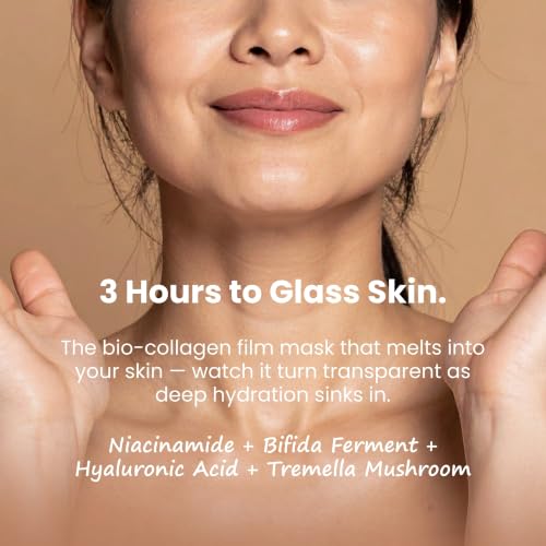 Image of Instant Glow and Skin Brightening Bio Collagen Face Mask | Deep Hydration & Moisturizing, Skin Barrier Care | Smooth, Glow & Nourishing for All Skin Types Pack of 1 (34g)