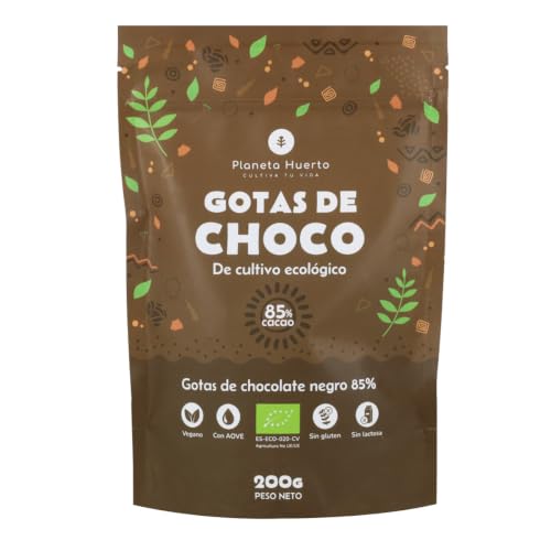 PLANETA HUERTO | Gotas de Chocolate 85% cacao ECO 200 g