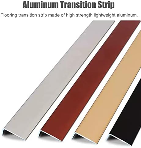 L-Shaped Aluminum Corner Guard for Floor & Doorway, Waterproof Transition Strip, Stair Edging Trim (Black, 28mm Width, Durable & Stylish)