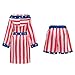 Regenboog Rocky Balboa Costume Men and Women,American Flag Boxing Costume Adult,Satin Boxer Robe Shorts Belt,Boxing Gloves,USA Robe,Halloween,S