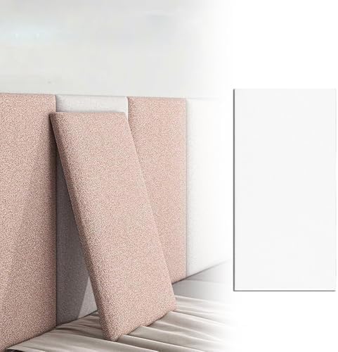 Beige 3D Wall Panels - Self-Adhesive Anti-Collision Pads for Bedrooms, Living Rooms & Playrooms - Tear & Stick, 6 Pcs Decorative Wall Decor