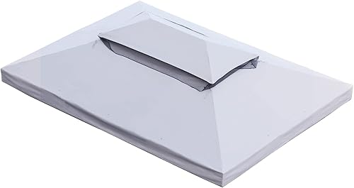 Grand Patio Toldo de repuesto para cenador de 10 x 13 pies, toldo de poliéster PA de doble nivel, resistente al agua, anti-UV, parasol con malla