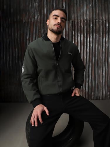 Image of High Star Men Polyester Printed Relaxed Fit Full Sleeves Jackets 18