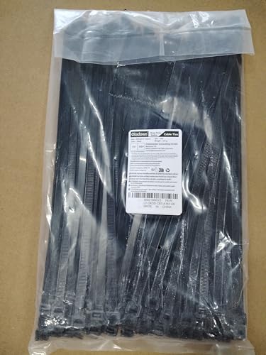 Oksdown 100 Pack Black Thick Cable Ties Heavy Duty Large 300mm×7.6mm Strong Nylon Plastic Self Locking 12 inch/30 cm Zip Tie Wraps - Image 2