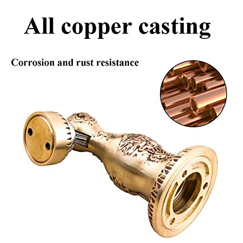 Batente de porta magnético, batente de porta de metal bronze, batente de porta magnético montado no