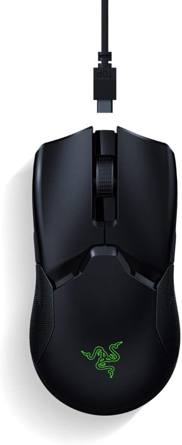 RazerViper Ultimate Hyperspeed Lightest Wireless Gaming Mouse FOCUS+ Optical Sensor 20000DPI Chroma Lighting 8 Programmable Buttons 70 Hr Battery RGB Charging Dock