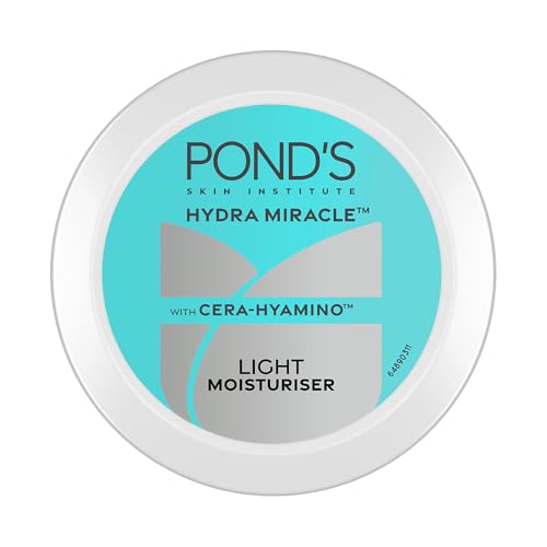 Image of POND'S Light Moisturiser with Cera-Hyamino for 5X Dryness Repair for Ultimate Soft, Smooth Skin | Lightweight, for all skin types, 100ml