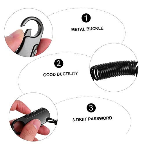 FAVOMOTO 2 Pçs Código De Bloqueio Bloqueio De Bicicleta Resistente Bloqueios Seguros De Bicicleta Bl