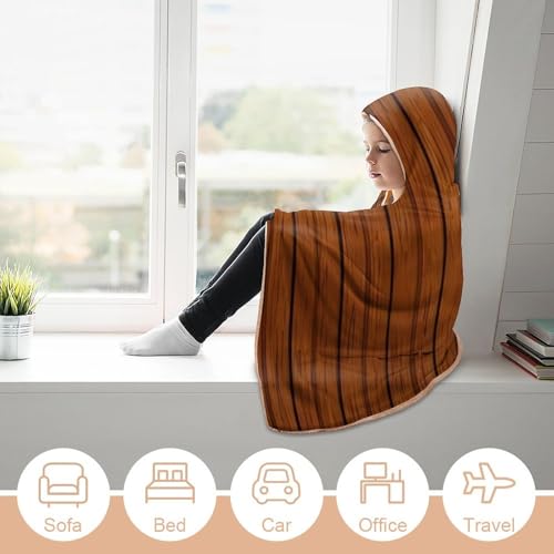 Couverture à capuche portable pour voyage et soirées cocooning sur canapé - 6