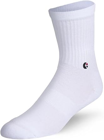 Ethika Womens Crew Sock | Logo -Black/Red-