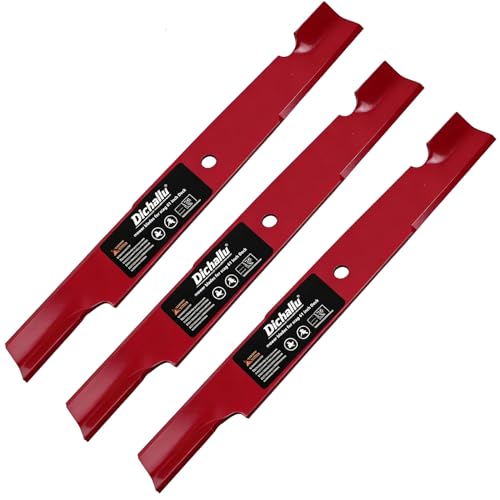 Dichallu Replacement Blades Compatible with Scag/Ferris/Bad Boy/Wright Sentar/Simplicity 61 inch Mower Blades 5101755s 5101755 5020842 48111 481708 (Red 3pack)