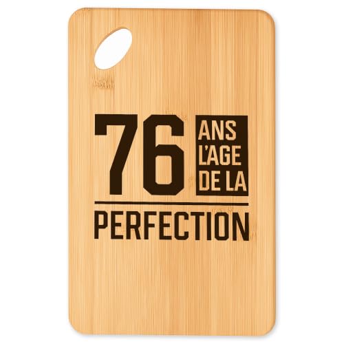 Planche à découper en bambou 76 ans pour barbecue et apéritif - 2