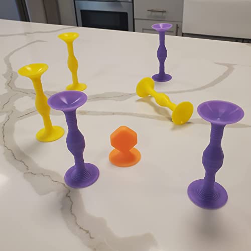 Popdarts Original Game Set (Purple And Yellow) - Indoor, Outdoor Suction Cup Throwing Game - Competition With A Pop #TOP4