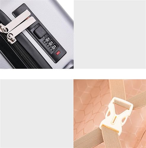 Travel Suitcase Luggage Suitcase Piece Set Carry On ABS+PC Spinner Trolley With Pocket Compartmnet Carry-on Luggage (Color : C, Size : 24")4