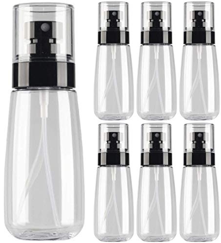 Plastic Spray Bottles - Small Spray Bottles 2 oz/60ml - 6-Pack Fine Mist Spray Bottles - Refillable Empty Spray Bottles - Small Spray Bottles for Essential Oils, Homemade Beauty Products and More