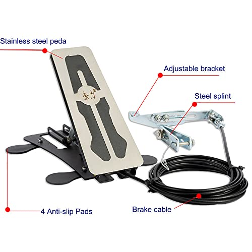Zawayine Universal Dual Brake Car Passenger Right Side Brake Set, Instructors Passenger Side Brake Kit, School Student Drivers Ed Training Brake Pedal Set #TOP3