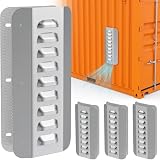 4 Pack Shipping Container Air Vent Kit Galvanized Steel Cross Flow Ventilation Vents for Shipping/Storage/Cargo Containers Prevents Excessive Heat, Condensation & Moisture Build-Up　Easy DIY Install