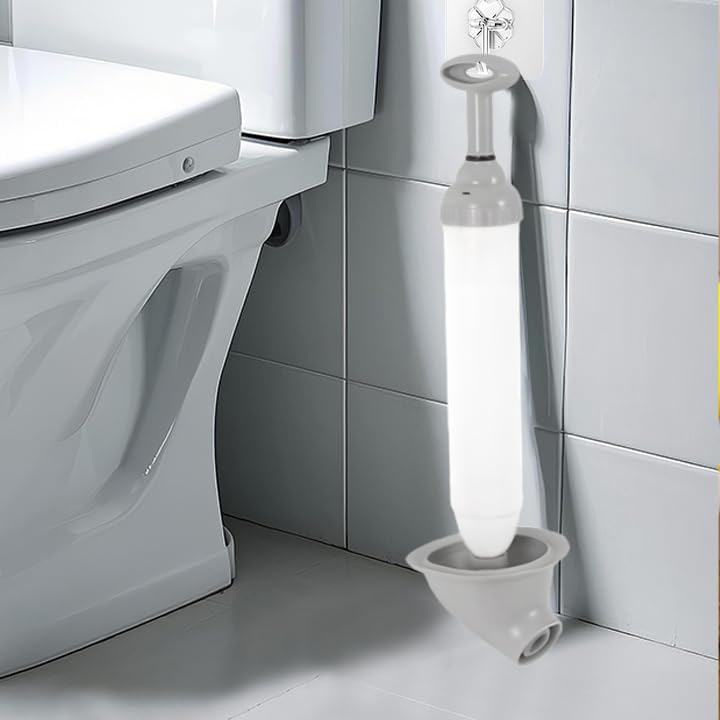 High Pressure Toilet Plunger, 2026 Upgrade Powerful Air Drain Unclogger, Toilet Auger Clog Remover Tool Sink Plunger Bathroom Toilet Unclogger Tool, Heavy-Duty Clog Remover (3, Grey)