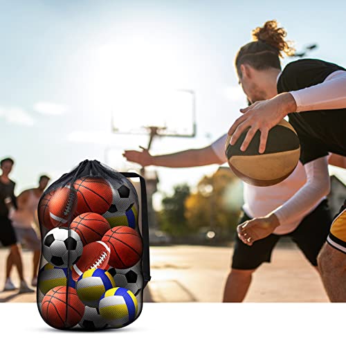 Dogeek Mesh Bag Durable Mesh Drawstring Bag Gym Sports Equipment Bag Large Mesh Net Bag (1Pcs) #TOP5