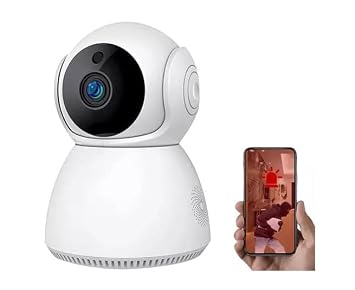 Great Choice New 2 Way Audio Full Hd 1080p Motion Detection Spy CCCTV Security Camera 2 Way Audio Voice Camera with Night Vision (Robot Camera)