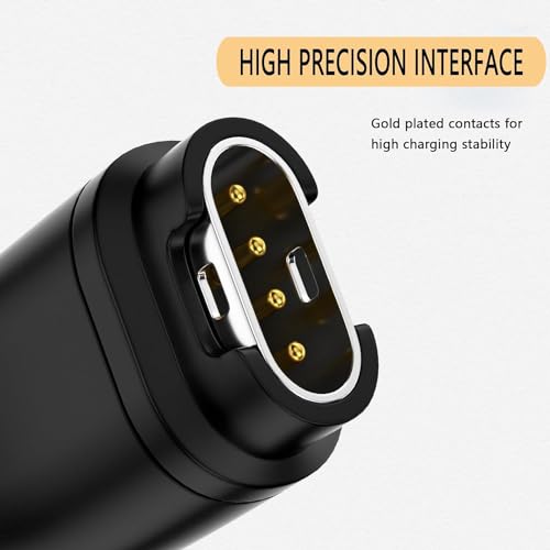 Image of Tobo USB C Watch Adapter Connector, Charging Head to Type C Female Converter Coupler, Aluminum Housing, for Smartwatch, Bracelet,