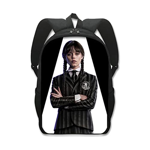 Mochila de los miércoles Addams | Bolso de escuela de los miércoles Addams | Wednesdays Addams...