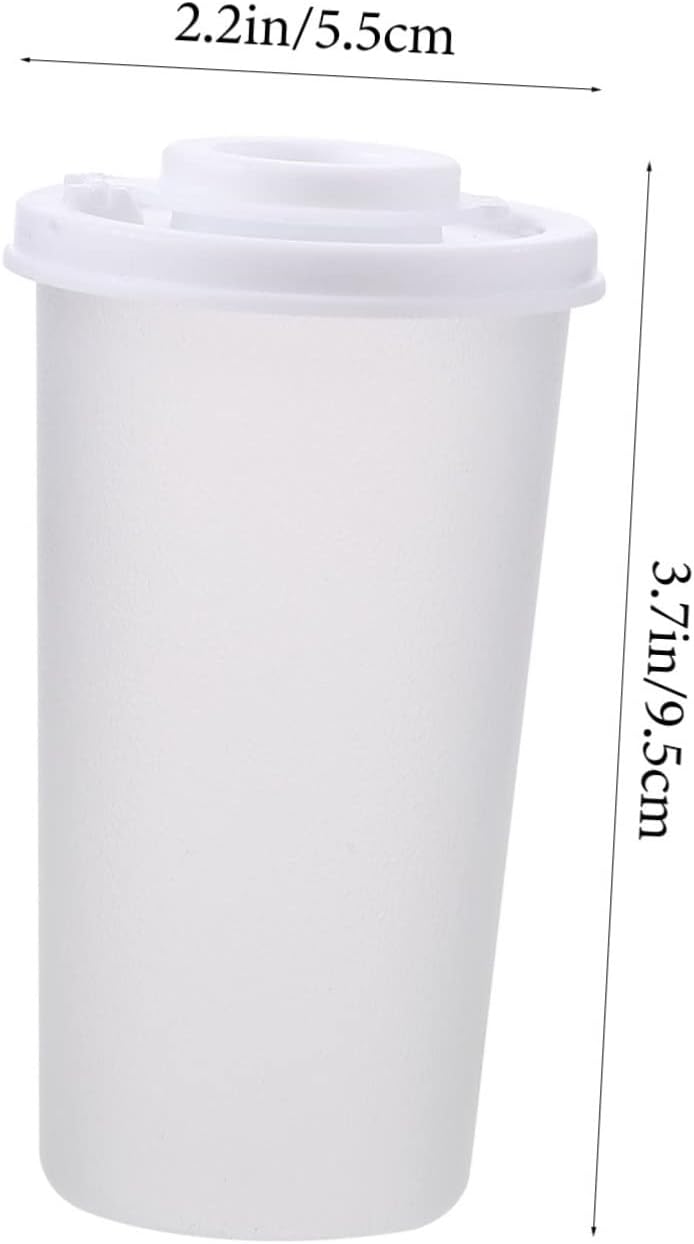 MAGICLULU 2Pcs Mini Spice Shaker Clear Plastic Salt Pepper Containers Portable Kitchen Seasoning Storage Bottles for Home Cooking Picnics