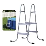 VEVOR Escalera para Piscina Desmontable de 2 Peldaños Capacidad 136 kg,...
