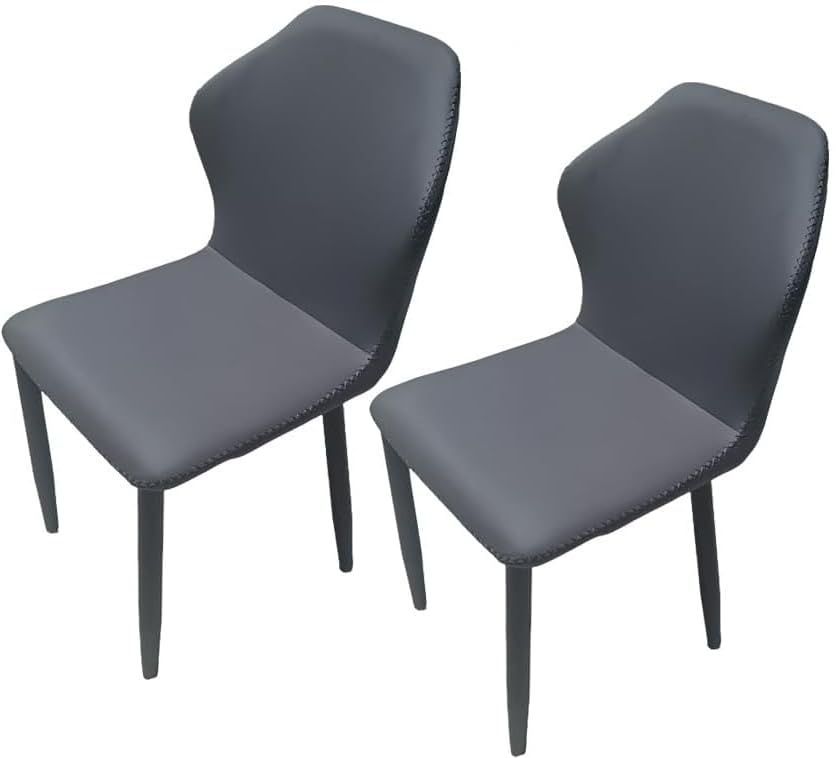 Murongun ダイニングチェア 2脚セット ダイニング椅子 北欧風 現代風 食卓椅子 チェアー シンプル モダン 組立簡単 アッシュグレー