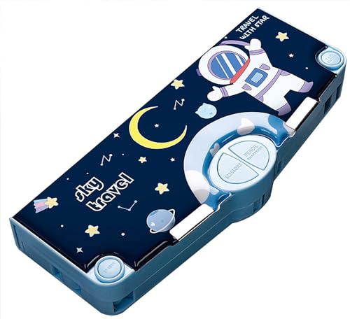 Cute Cartoon Astronaut Pencil Case for Boys,