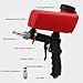 Sandblaster Sand Blaster Gun Kit, Portable 90psi Gravity Sand Blasting Spray Tool, Pneumatic Sandblaster for Air Compressor, Remove Paint, Stains, Rust & Clean Surfaces(Red)
