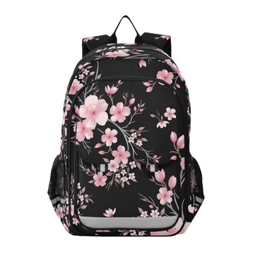ALAZA Cherry Blossom Sakura Laptop Backpack Purse for Women Men FloralTravel Bag Casual Daypack with Compartment & Multiple Pockets by ALAZA - Used condition - US$19.42