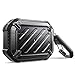 SUPCASE Unicorn Beetle Pro Series Case Designed for Airpods Pro, Full-Body Rugged Protective Case with Carabiner for Apple Airpods Pro (Black)