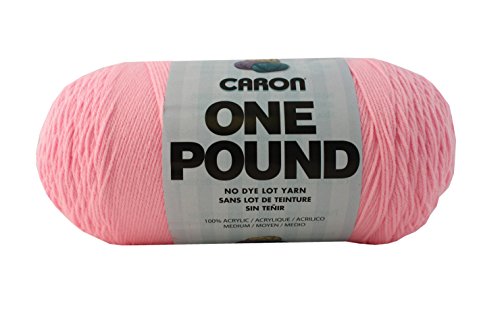 Caron One Pound Solids Yarn, 16Oz, Gauge 4 Medium, 100% Acrylic - Pink- For Crochet, Knitting & Crafting ( 1 Piece ) #TOP14