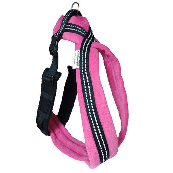 CosyDogs High Visibility Fleece Dog Harness in Pink: Size 5