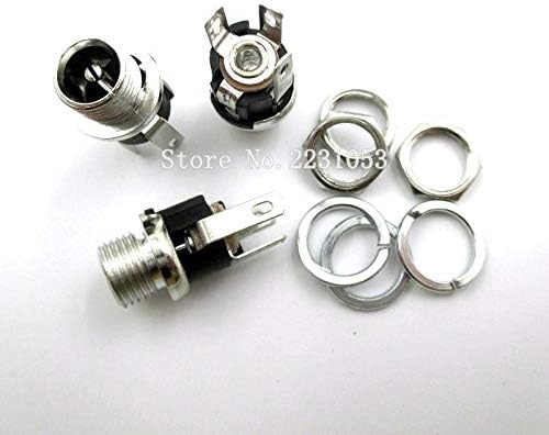 Electrical Equipments Supplies - 10PCS/LOT DC-053A DC Plug 5.5-2.1 DC Socket Female With Nut 5.52.1 mm